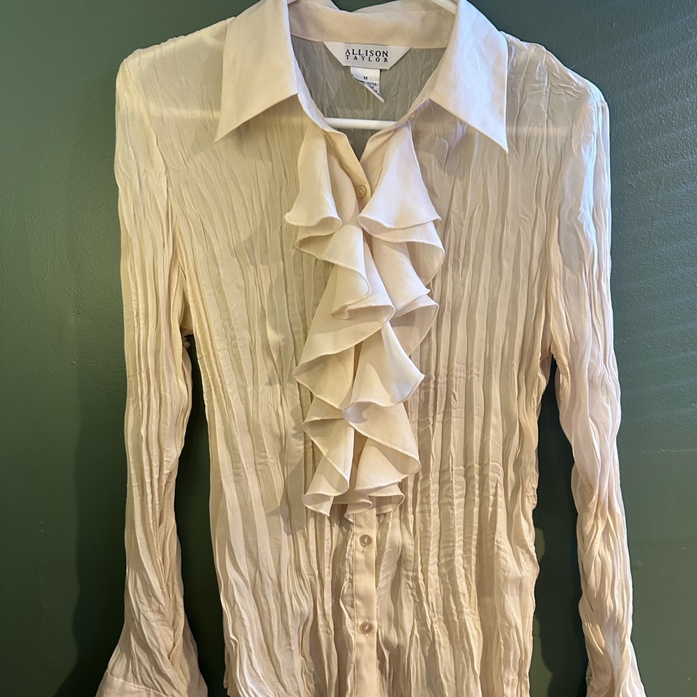 Vintage 90s Ruffle Blouse